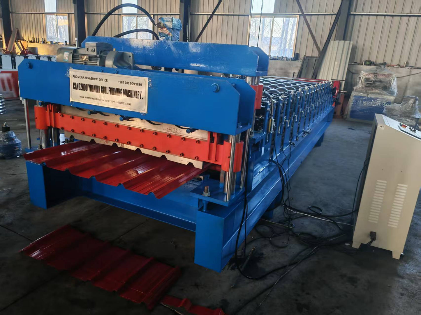 Tile press machine